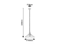 Lampa wisząca Daryl czarny | beż Ø 35cm. E27 Rabalux 5271 | 5998250352718 noxbox lampynox www.lampynox.pl