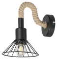 Kinkiet ścienny Daryl czarny | beż Ø 15cm. E27 Rabalux 5270 | 5998250352701 noxbox lampynox www.lampynox.pl