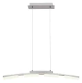 Lampa wiszaca ściemnialna z wbudowanym wyłącznikiem i ściemniaczem Eucalyptus chrom satyna LED dim. 20W 3000K Rabalux 2957 | 5998250329574 noxbox lampynox www.lampynox.pl