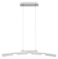 Lampa wiszaca ściemnialna z wbudowanym wyłącznikiem i ściemniaczem Eucalyptus chrom satyna LED dim. 20W 3000K Rabalux 2957 | 5998250329574 noxbox lampynox www.lampynox.pl