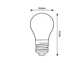 Żarówka Filament LED dim. 4W 2700K RGB Wi-Fi E27 ściemnialna sterownie aplikacją Rabalux 1987 | 5998250319872 noxbox lampynox www.lampynox.pl