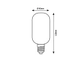 Żarówka Filament LED 5W 2700K T45 E27 szkło bursztynowe rabalux 1410 | 5998250314105 noxbox lampynox www.lampynox.pl