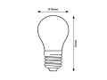 Żarówka Filament LED 6W 2700K G45 E27 Rabalux 2072 | 5998250320724 noxbox lampynox www.lampynox.pl