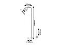 Lampa podłogowa Flint czarny E27 Rabalux 2242 | 5998250322421 noxbox lampynox www.lampynox.pl