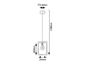 Lampa wisząca Indigo czarny | beż E27 Rabalux 2292 | 5998250322926 noxbox lampynox www.lampynox.pl