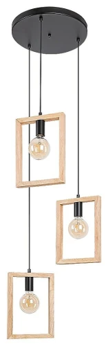 Lampa wisząca Indigo czarny | beż Ø 50cm. 3xE27 Rabalux 2293 | 5998250322933 noxbox lampynox www.lampynox.pl