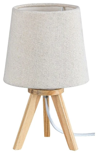 Lampka stołowa Lychee szary | beż E14 Rabalux 2068 | 5998250320687 noxbox lampynox www.lampynox.pl