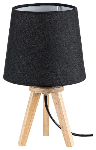 Lampka stołowa Lychee czarny | beż E14 Rabalux 2069 | 5998250320694 noxbox lampynox www.lampynox.pl