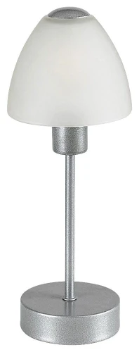 Lampka stołowa sciemnialna Lydia srebrny | biały E14 dim. Rabalux 2295 | 5998250322957 noxbox lampynox www.lampynox.pl