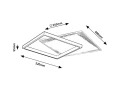 Lampa sufitowa Malcolm czarny | biały LED 35W 4000K Rabalux 5366 | 5998250353661 noxbox lampynox www.lampynox.pl