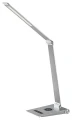 Lampa biurkowa ściemnialna z ładowarką indukcyjną i USB Nilfgard srebrny LED dim. 2800-5000K Rabalux 2029 | 5998250320298 noxbox lampynox www.lampynox.pl