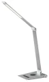 Lampa biurkowa ściemnialna z ładowarką indukcyjną i USB Nilfgard srebrny LED dim. 2800-5000K Rabalux 2029 | 5998250320298 noxbox lampynox www.lampynox.pl