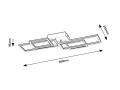 Lampa sufitowa regulowana Quince czarny LED 40W 4000K Rabalux 3084 | 5998250330846 noxbox lampynox www.lampynox.pl