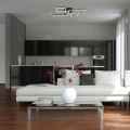 Lampa sufitowa regulowana Quince czarny LED 40W 4000K Rabalux 3084 | 5998250330846 noxbox lampynox www.lampynox.pl