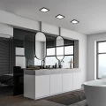 Plafon łazienkowy Shaun czarny LED 24W 4000K IP44 Rabalux 2693 | 5998250326931 noxbox lampynox www.lampynox.pl