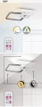 Lampa sufitowa ściemnialna Stregobor szary | biały LED dim. 48W 3000-4000-6000K Pilot Rabalux 2937 | 5998250329376 noxbox lampynox www.lampynox.pl