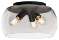 Lampa sufitowa Ursula czarny | szary przydymiony Ø 40cm. 3xE27 Rabalux 3189 | 5998250331898 noxbox lampynox www.lampynox.pl