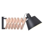 Vintage XXL orzech | czarny Ø36cm. E27 Kinkiet ścienny regulowany na wysięgniku