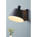 Kinkiet ścienny regulowany na wysięgniku Vintage XXL orzech | czarny Ø36cm. E27 Halo design 732494 | 5705639732494 noxbox lampynox www.lampynox.pl