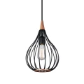 Lampa wisząca Drops czarny | mahoń Ø23cm. E27 halo design 990907 | 5703638990907 noxbox lampynox www.lampynox.pl