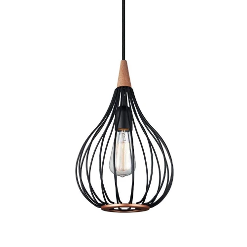 Lampa wisząca Drops czarny | mahoń Ø23cm. E27 halo design 990907 | 5703638990907 noxbox lampynox www.lampynox.pl