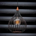 Lampa wisząca Drops czarny | mahoń Ø23cm. E27 halo design 990907 | 5703638990907 noxbox lampynox www.lampynox.pl