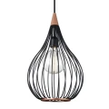 Lampa wisząca Drops czarny | mahoń Ø30cm. E27 halo design 990914 | 5703638990914 noxbox lampynox www.lampynox.pl