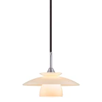 Scandinavia biały | chrom Ø20cm. G9 Lampa wisząca