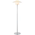 Lampa podłogowa stojąca Scandinavia biały | chrom Ø40cm. E27 halo design 733699 | 5705639733699 noxbox lampynox www.lampynox.pl