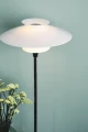 Lampa podłogowa stojąca Scandinavia biały | chrom Ø40cm. E27 halo design 733699 | 5705639733699 noxbox lampynox www.lampynox.pl