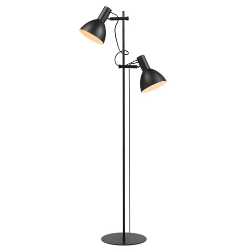 Podwójna lampa podłogowa stojąca Baltimore czarny 2xØ18cm. 2xE27 halo design 716579 | 5705639716579 noxbox lampynox www.lampynox.pl