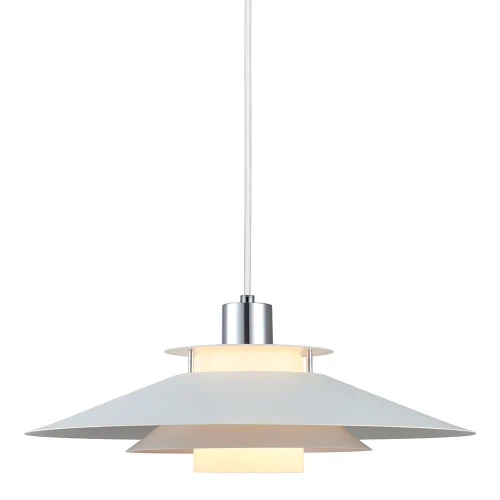Lampa wisząca Rivoli biały | chrom Ø40cm. E27 halo design 990792 | 5703638990792 noxbox lampynox www.lampynox.pl