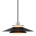 Lampa wisząca Rivoli czarny | chrom Ø40cm. E27 halo design 990808 | 5703638990808 noxbox lampynox www.lampynox.pl