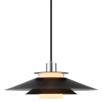 Rivoli czarny | chrom Ø40cm. E27 Lampa wisząca