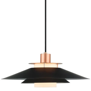 Rivoli czarny | miedź Ø40cm. E27 Lampa wisząca