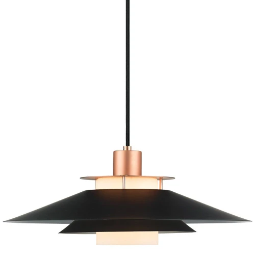 Lampa wisząca Rivoli czarny | miedź Ø40cm. E27 halo design 990785 | 5703638990785 noxbox lampynox www.lampynox.pl