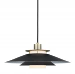 Rivoli czarny | mosiądz Ø40cm. E27 Lampa wisząca