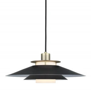 Rivoli czarny | mosiądz Ø40cm. E27 Lampa wisząca