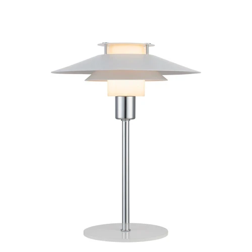 Lampa stołowa Rivoli biały | chrom Ø24cm. G9 halo design 990723 | 5703638990723 noxbox lampynox www.lampynox.pl