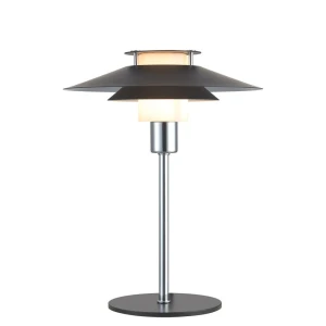 Rivoli czarny | chrom Ø24cm. G9 Lampa stołowa