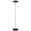 Lampa podłogowa stojąca Rivoli czarny | chrom Ø40cm. E27 halo design 990877 | 5703638990877 noxbox lampynox www.lampynox.pl