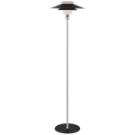 Rivoli czarny | chrom Ø40cm. E27 Lampa podłogowa stojąca