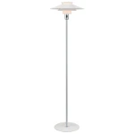 Rivoli biały | chrom Ø40cm. E27 Lampa podłogowa stojąca