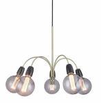 Compass mosiądz antyczny Ø50cm. 5xE27 Lampa wisząca