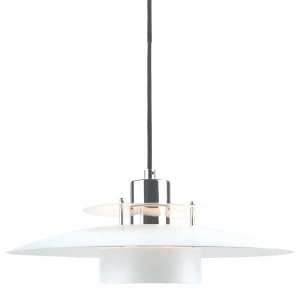 Sorup biały | chrom Ø40cm. E27 Lampa wisząca