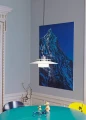 Lampa wisząca Sorup biały | chrom Ø40cm. E27 halo design 990266 | 5703638990266 noxbox lampynox www.lampynox.pl