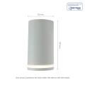 CHLOE MINI RING GU10 IP20 okrągła biała  downlight natynkowa SLIP005043 | 5904433101905 noxbox lampynox www.lampynox.pl