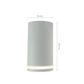 CHLOE MINI RING GU10 IP20 okrągła biała  downlight natynkowa SLIP005043 | 5904433101905 noxbox lampynox www.lampynox.pl