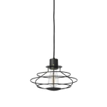 Radio antracyt Ø28cm. E27 Lampa wisząca