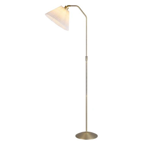Lampa podłogowa stojąca Berlin mosiądz Ø32cm. E27 regulowana wysokość halo design 739943 | 5705639739943 noxbox lampynox www.lampynox.pl